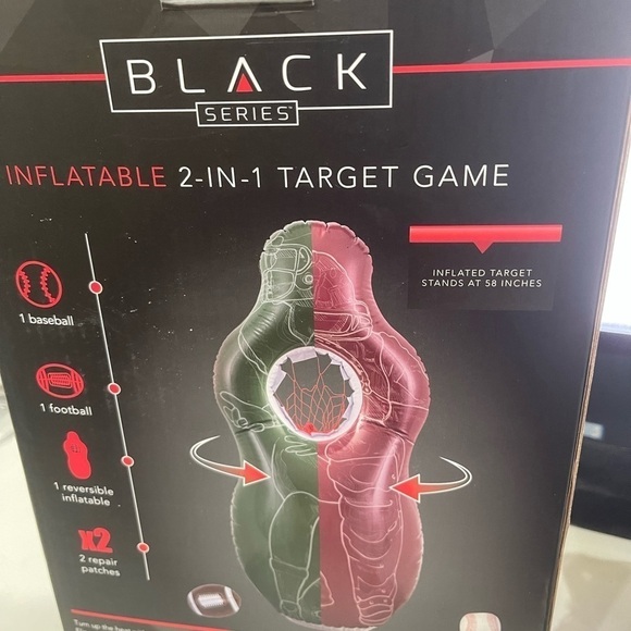 Target Game Inflatable 2 in 1 Black Series 58 inches high, baseball and football - Picture 3 of 8